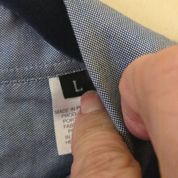 Paul Smith PS Tonic Contrast Blue Pink Sustainable Cotton Shirt Size L - Picture 4 of 6